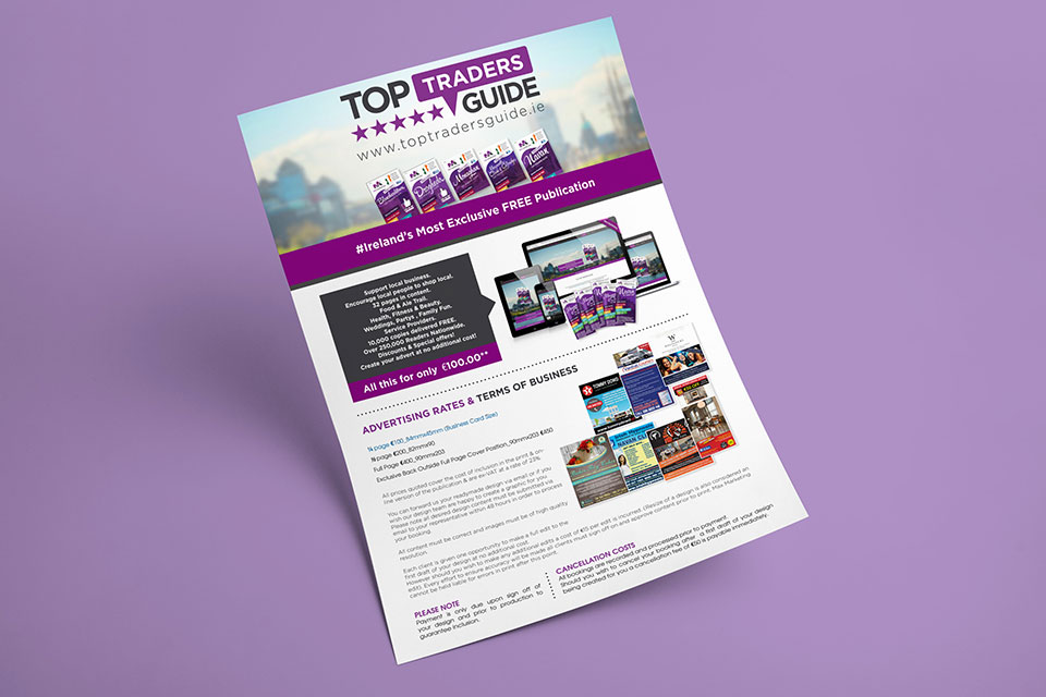 Cafe Studios Design - Portfolio - TTG A4 Flyer