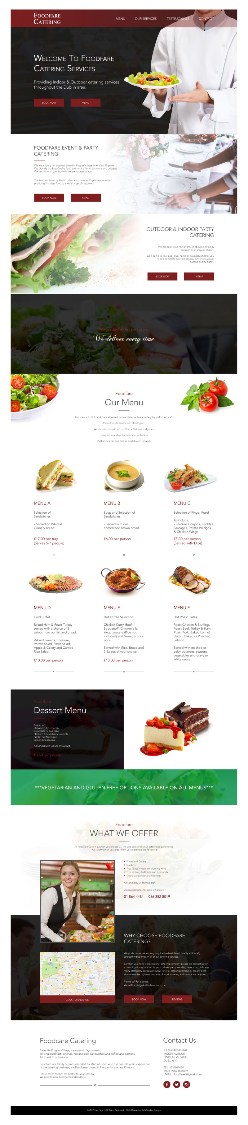 Cafe Studios Design - Homepage Preview _ Food Fare