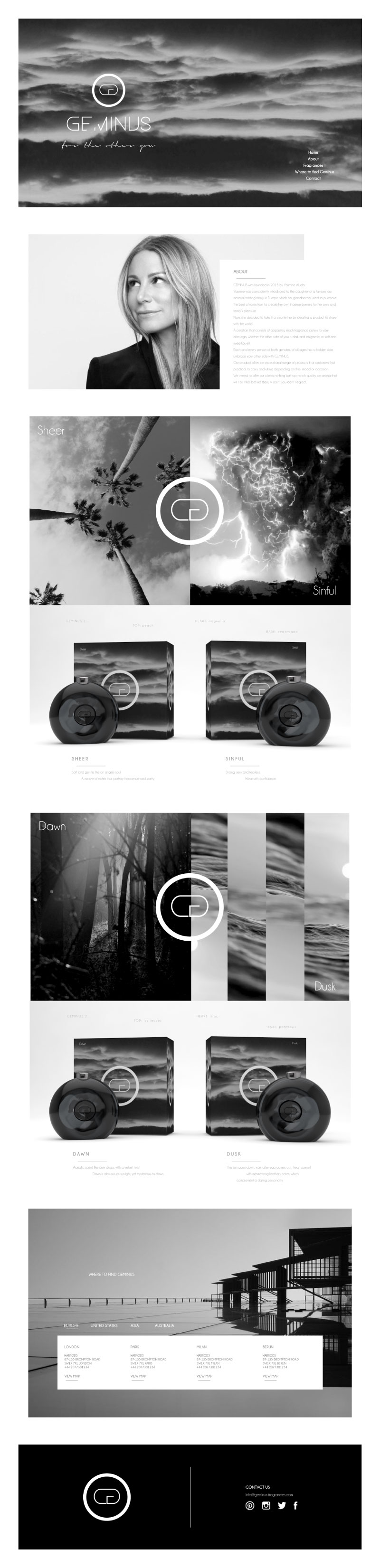 Cafe Studios Design - Homepage Preview _ G Perfumes