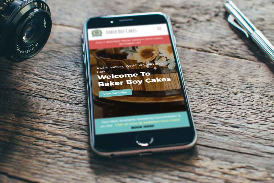 Cafe Studios Design - Portfolio - Baker Boy Cakes iPhone